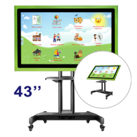 Интерактивный стол логопеда "Антошка", трансформер, 43''